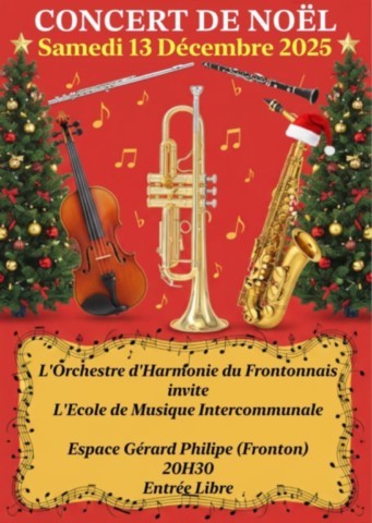 FRONTON :  Concert de Noël le 13/12