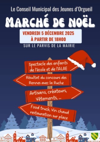 ORGUEIL : Marché de Noël le 5/12