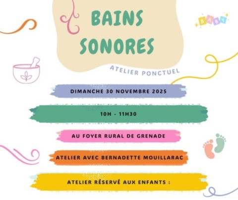 GRENADE : Bains sonores le 30/11