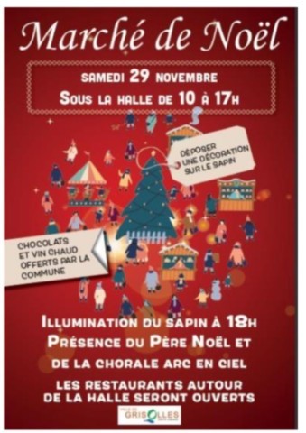 GRISOLLES : Marché de Noël le 29/11
