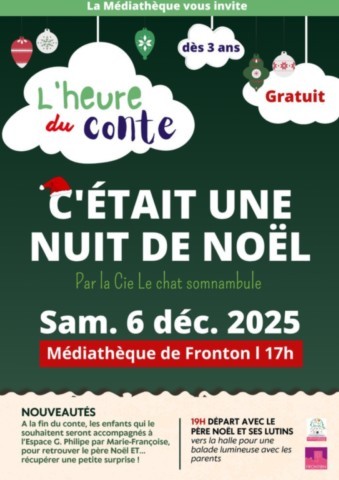 FRONTON : L'heure du conte le 6/12