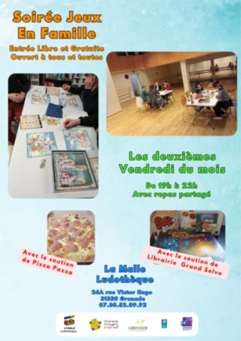 GRENADE : Soirée jeux le 12/11