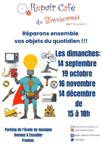 FRONTON : Repair café le 19/10