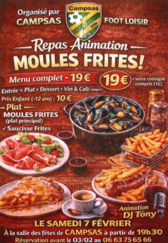 CAMPSAS : Repas animation le 7/2