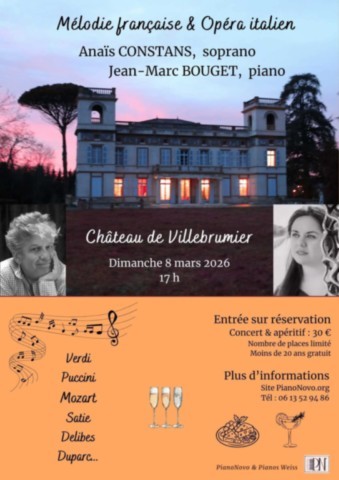 VILLEBRUMIER : Concert le 8/3