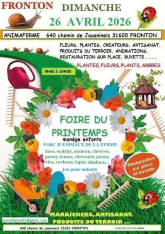 FRONTON : Foire du printemps le 26/4