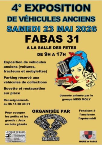 FABAS : Véhicules anciens le 23/5