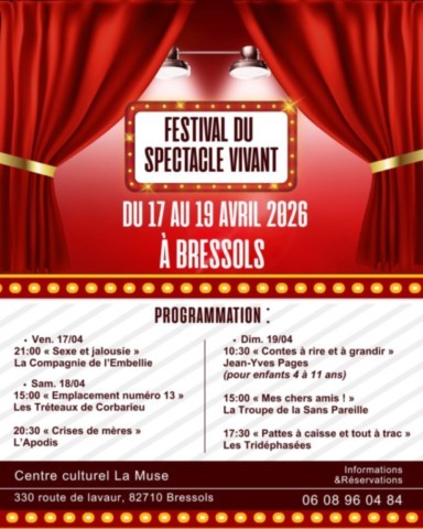 BRESSOLS : Théâtre du 17 au 19/4