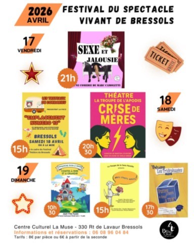 BRESSOLS : Théâtre du 17 au 19/4