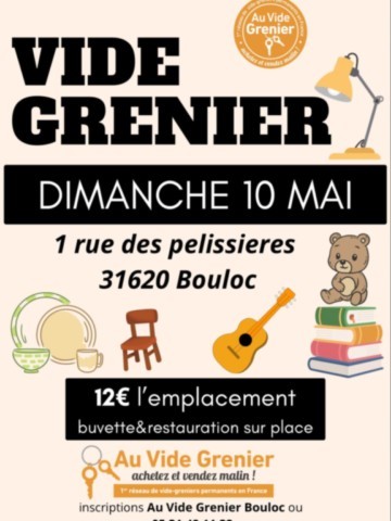 BOULOC : Vide-greniers le 10/5