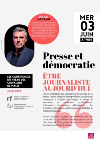 FRONTON : Conférence le 3/6