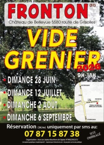 FRONTON : Vide-greniers le 28/6