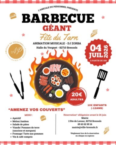 BRESSOLS : Barbecue le 4/7