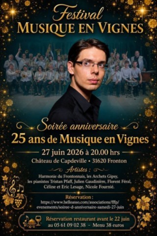 FRONTON : Concert le 27/6