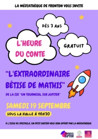 FRONTON : L'heure du conte le 19/9