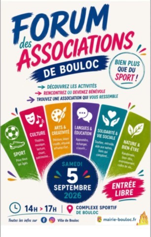 BOULOC : Forum des Associations le 5/9