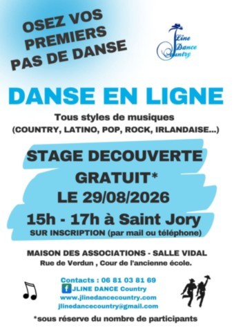 ST JORY : Danse en ligne le 29/8