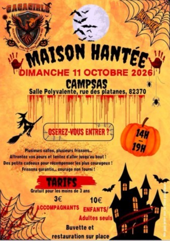 CAMPSAS : Maison hantée le 11/10
