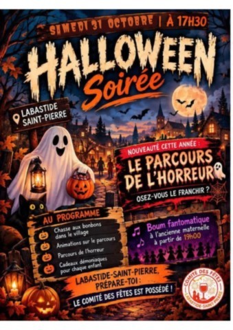 ABASTIDE ST PIERRE : Halloween le 31/10