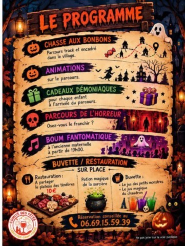 ABASTIDE ST PIERRE : Halloween le 31/10