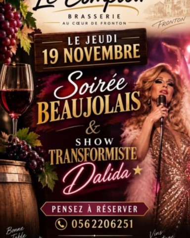 FRONTON : Beaujolais et show le 19/11