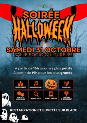  GRISOLLES : Halloween le 31/10