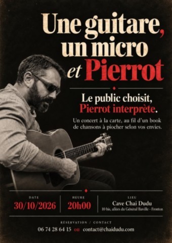 FRONTON : Concert à la carte le 30/10