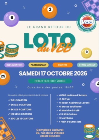 BOULOC : Loto le 17/10