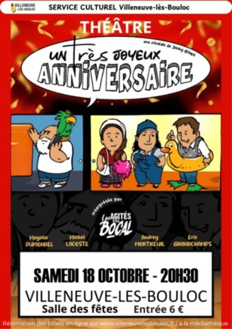 VILLENEUVE LES BOULOC : Théâtre le 18/10
