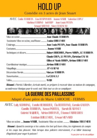 GRISOLLES : Théâtre les 27-28-2
