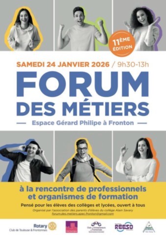 FRONTON : Forum des métiers le 24/1