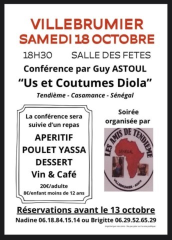 VILLEBRUMIER : Conférence le 18/10