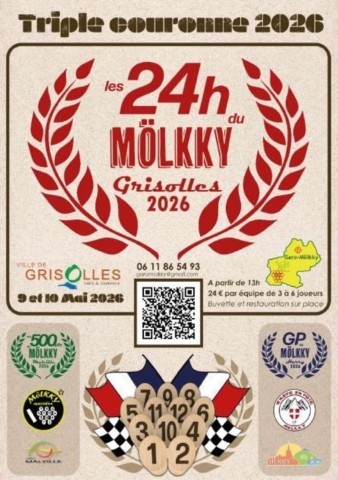 GRISOLLES : Tournoi MÖLKKY 2026 les 9 et 10/5