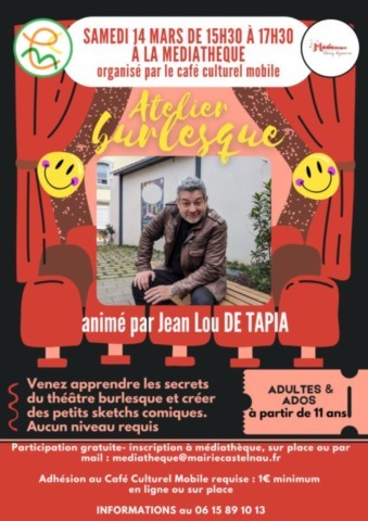 CASTELNAU D’ESTRETEFONDS : Humour le 14/3