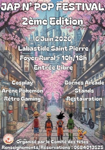 LABASTIDE ST PIERRE : Jap N'Pop festival le 6/6