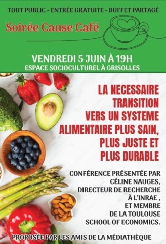 GRISOLLES : Cause Café le 5/6