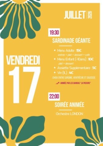 CAMPSAS : Sardinade le 17/7