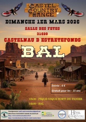 CASTELNAU D’ESTRETEFONDS : Country le 1/3