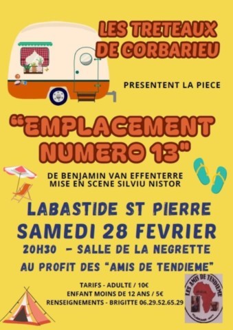 LABASTIDE ST PIERRE : Théâtre le 28/2