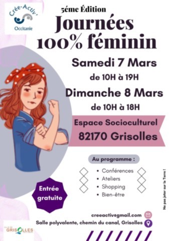 GRISOLLES : 100% féminin les 7 et 8/2