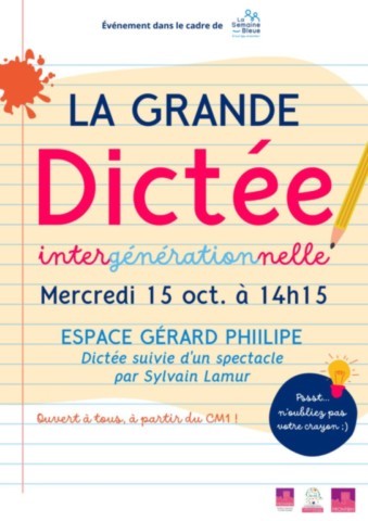 FRONTON : Dictée intergénérationnelle le 15/10
