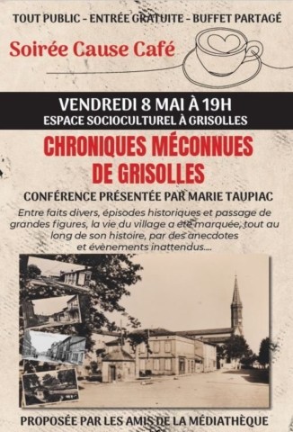 GRISOLLES : Conférence le 8/5