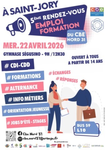 ST JORY : RDV emploi le 22/4
