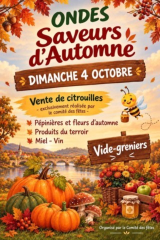 ONDES : Saveurs d'automne le 4/10