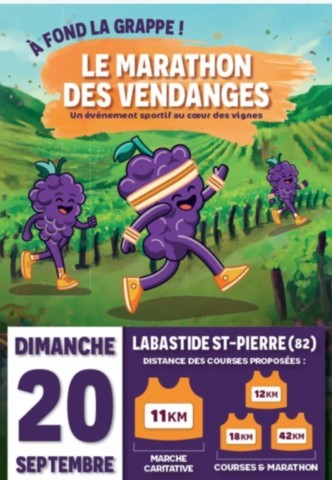 LABASTIDE ST PIERRE : Marathon le 20/9