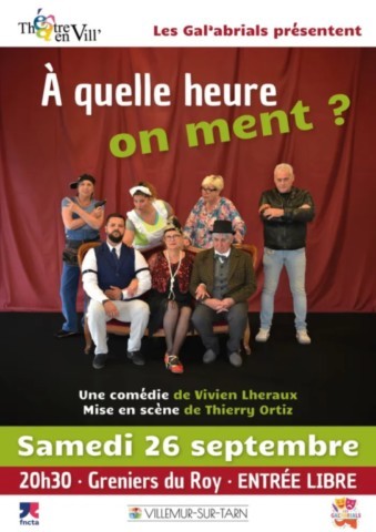 VILLEMUR sur TARN : Théâtre le 26/9