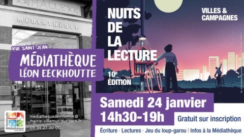 VILLEMUR : Nuit de la lecture le 24/1