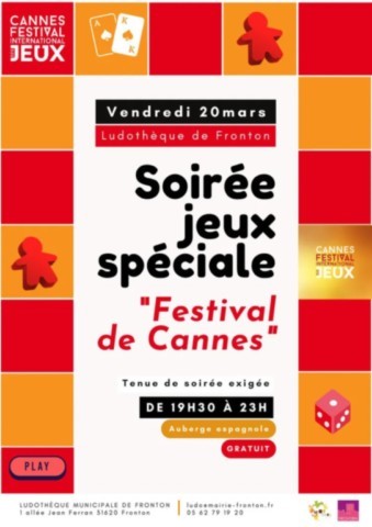 Soirée jeux spéciale Festival de Cannes !