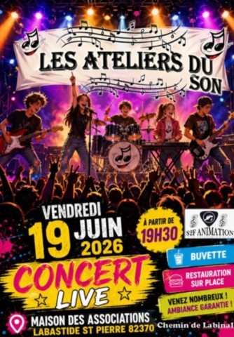 LABASTIDE ST PIERRE : Concert le 19/6