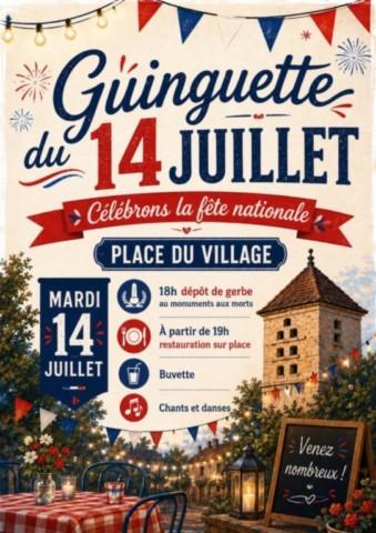 LA MAGDELAINE sur TARN : Guingette le 14/7